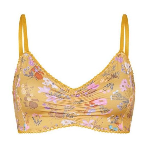 Spell Floral Yellow Bralette - Picture 1 of 7